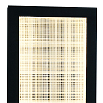 Светодиодное прямоугольное бра из металла черного цвета Lattice Lux варинант исполнения - 2 | Loft Concept во Владивостоке