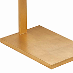 Торшер с прямоугольным абажуром на золотом металлическом каркасе Rectangular Plane  варинант исполнения - 3 | Loft Concept во Владивостоке