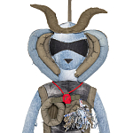 Кукла из джинсовой одежды и армейских палаток Rusalka Jeans&Tents варинант исполнения - 2 | Loft Concept во Владивостоке