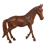 Статуэтка из дерева суар дикая лошадь Wild Horses варинант исполнения - 4 | Loft Concept во Владивостоке