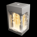 Встраиваемый в стену гипсовый светильник под покраску с колоннами и арками в античном стиле Antiquity Athena варинант исполнения - 3 | Loft Concept во Владивостоке