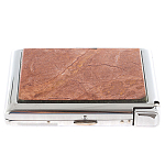 Портсигар на 20 сигарет с газовой зажигалкой из натурального камня Яшма Stone Cigarettes Cases варинант исполнения - 1 | Loft Concept во Владивостоке