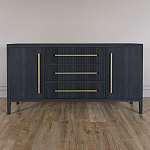 Буфет Primo с тремя ящиками и двумя фасадами Черный дуб варинант исполнения - 1 | Loft Concept во Владивостоке