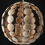 Люстра в форме шара с декором из круглых декоративных элементов Texture Discs варинант исполнения - 3 | Loft Concept во Владивостоке