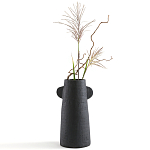 Ваза Serené Ceramic Vase Черная варинант исполнения - 3 | Loft Concept во Владивостоке