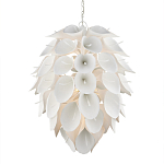 Люстра белая каплевидной формы из цветков лилии White Natural Lines варинант исполнения - 1 | Loft Concept во Владивостоке