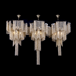 Люстра большая из золотистых металлических цепочек Atlantis Chain варинант исполнения - 3 | Loft Concept во Владивостоке