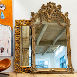 Зеркало настенное в ажурной раме с эффектом старины Classic Ornament Mirror варинант исполнения - 2 | Loft Concept во Владивостоке