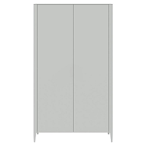 Шкаф двухстворчатый светло-серый Type