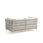 Диван садовый с плетеными ремешками и спинкой  Kleo варинант исполнения - 6 | Loft Concept во Владивостоке