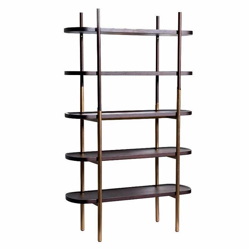 Стеллаж Agostin Rack Латунь Шоколад Стеллаж Agostin Rack Латунь Шоколад во Владивостоке | Loft Concept