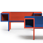 Дизайнерская разноцветная скамья Canton Bench варинант исполнения - 4 | Loft Concept во Владивостоке