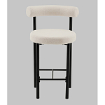 Стул полубарный Floreo букле молочный варинант исполнения - 4 | Loft Concept во Владивостоке