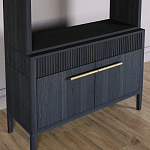 Стеллаж Primo с ящиками Черный дуб  варинант исполнения - 3 | Loft Concept во Владивостоке