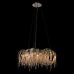 Люстра круглая подвесная с металлическими дугами и длинными цепочками 80 см Atlantis Chain варинант исполнения - 3 | Loft Concept во Владивостоке