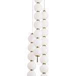 Подвесной светильник с плафонами в виде шаров из акрила Pearls Suspension Brass Cascade Hanging Lamp варинант исполнения - 2 | Loft Concept во Владивостоке