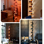 Торшер с каркасом из множества полок Links варинант исполнения - 3 | Loft Concept во Владивостоке