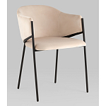 Стул Brace велюр молочный варинант исполнения - 1 | Loft Concept во Владивостоке