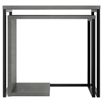 Комплект из 2-х приставных столов серого цвета из дерева ZIGOSH RETRO GREY варинант исполнения - 1 | Loft Concept во Владивостоке