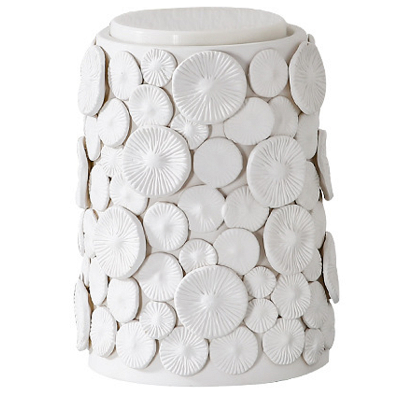 Декоративная ваза с крышкой Mushroom Hats White Vase Белый во Владивостоке | Loft Concept 
