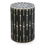 Дизайнерские приставной столик с инкрустацией Mandika Bone Inlay Stool варинант исполнения - 3 | Loft Concept во Владивостоке