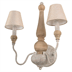 Бра с двумя конусовидными тканевыми абажурами Neighborhood варинант исполнения - 3 | Loft Concept во Владивостоке