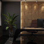 Гипсовая 3D панель с принтографией PM-08 варинант исполнения - 1 | Loft Concept во Владивостоке