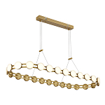 Люстра овальная с круглыми светодиодными источниками света Maxine Light варинант исполнения - 5 | Loft Concept во Владивостоке