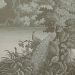 Обои ручная роспись Le Brésil Crystal Grey варинант исполнения - 1 | Loft Concept во Владивостоке