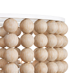 Люстра в форме цилиндра с вставками из деревянных бусин Wooden Beads варинант исполнения - 3 | Loft Concept во Владивостоке