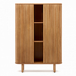 Буфет из ясеневого шпона с открытыми полками и 2-мя раздвижными дверями Toinette варинант исполнения - 2 | Loft Concept во Владивостоке