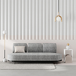 Стол приставной с овальными элементами бело-бежевого цвета NUN SIDE TABLE WHITE LIGHT MOCHA варинант исполнения - 2 | Loft Concept во Владивостоке