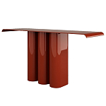 Консоль красная с цилиндрическим основанием Giorgio варинант исполнения - 1 | Loft Concept во Владивостоке