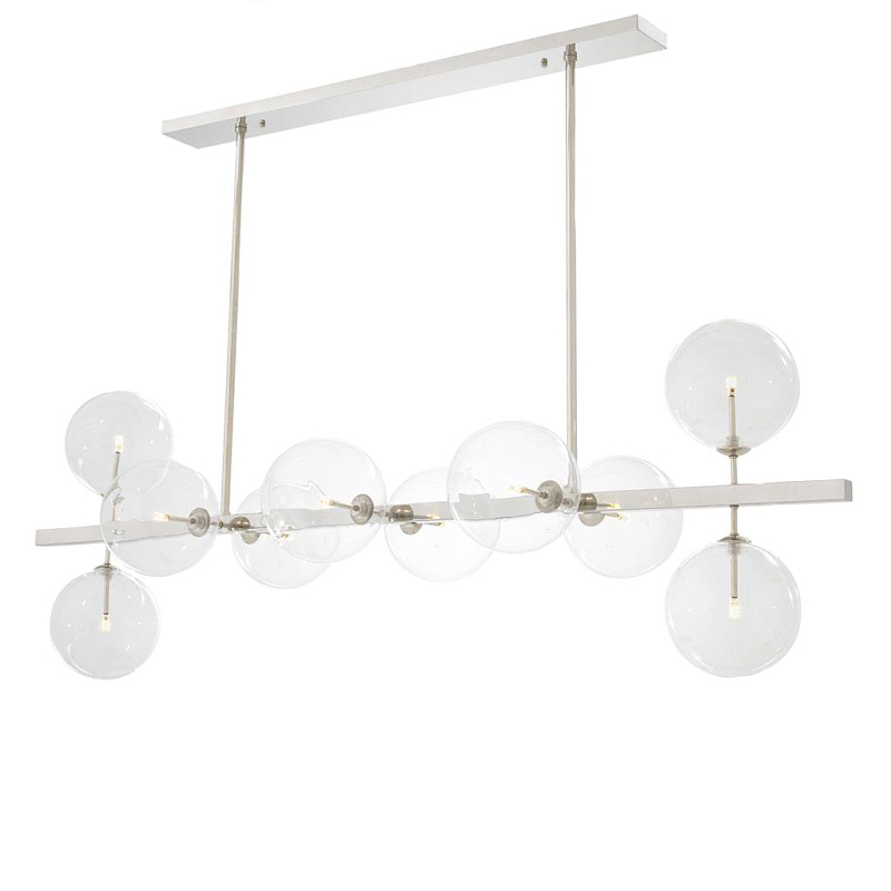 Люстра Chandelier Largo Nickel Никель Прозрачное Стекло Люстра Chandelier Largo Nickel Никель Прозрачное Стекло во Владивостоке | Loft Concept