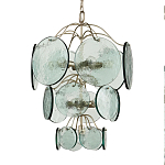 Люстра с каскадом из круглых декоративных элементов Discs of Light варинант исполнения - 2 | Loft Concept во Владивостоке