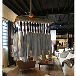 Люстра квадратная плетеная с бахромой Wicker Square Chandelier with Tassels варинант исполнения - 4 | Loft Concept во Владивостоке