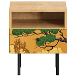 Прикроватная тумба с изображением на ящике Elise Nightstand варинант исполнения - 5 | Loft Concept во Владивостоке
