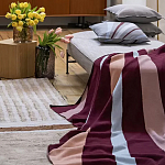 Плед из хлопка с геометрическим рисунком Elan Stripe Addison варинант исполнения - 6 | Loft Concept во Владивостоке