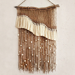 Дизайнерское Панно Дюна Макраме из нитей и бусин Wall Panel Dune варинант исполнения - 2 | Loft Concept во Владивостоке