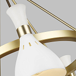 Люстра с 5-ю плафонами в форме песочных часов с узкими перфорированными отверстиями Feiss варинант исполнения - 9 | Loft Concept во Владивостоке