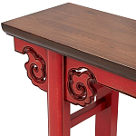 Деревянная консоль в китайском стиле красная Tang Console Table варинант исполнения - 3 | Loft Concept во Владивостоке