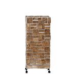 Торшер из перламутра на металлическом каркасе Indonesian Tower 2 варинант исполнения - 2 | Loft Concept во Владивостоке