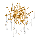 Бра с лучеобразным основанием и подвесками из прозрачного стекла в виде длинных капель Droplet Chandelier варинант исполнения - 3 | Loft Concept во Владивостоке