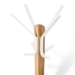 Вешалка с квадратным основанием и 4-мя белыми металлическими крючками Industrial Metal Rust варинант исполнения - 2 | Loft Concept во Владивостоке