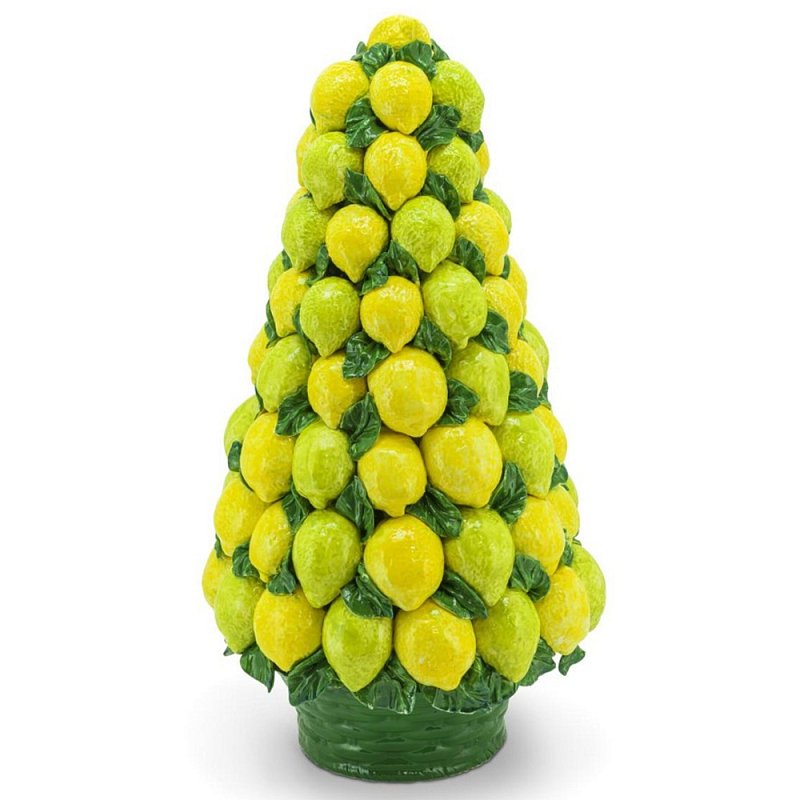 Статуэтка Lemons Cone With Basket H76 Желтый Зеленый Статуэтка Lemons Cone With Basket H76 Желтый Зеленый во Владивостоке | Loft Concept