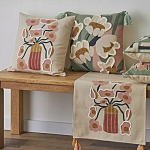 Подушка с цветочным принтом Blooming Elegance Rose варинант исполнения - 7 | Loft Concept во Владивостоке