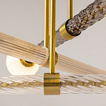 Люстра со стеклянными вставками Helios варинант исполнения - 4 | Loft Concept во Владивостоке