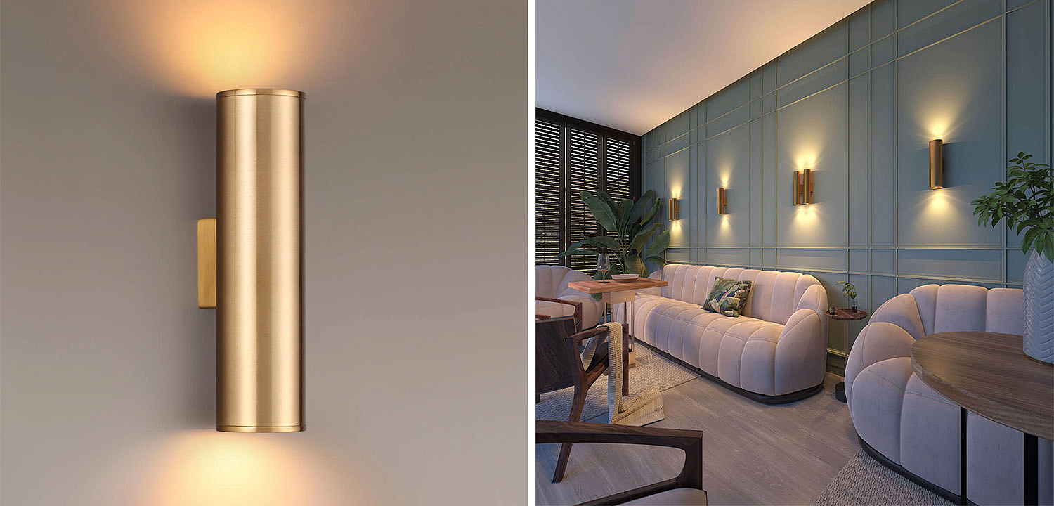 Бра Derk Trumpet tube Wall lamp Gold Бра Derk Trumpet tube Wall lamp Gold - Loft-Concept во Владивостоке