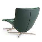 Кресло вращающееся с подставкой для ног зеленое Verdante варинант исполнения - 4 | Loft Concept во Владивостоке