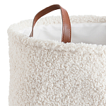 Корзина для белья из ткани букле Boucle Organizers Round варинант исполнения - 2 | Loft Concept во Владивостоке